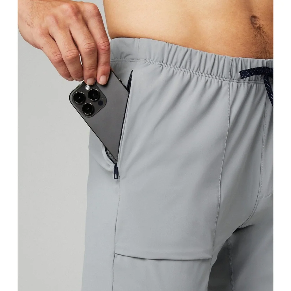 Fabletics The One Jogger Men Medium Grey Athletic Tech Performance Stretch Pants